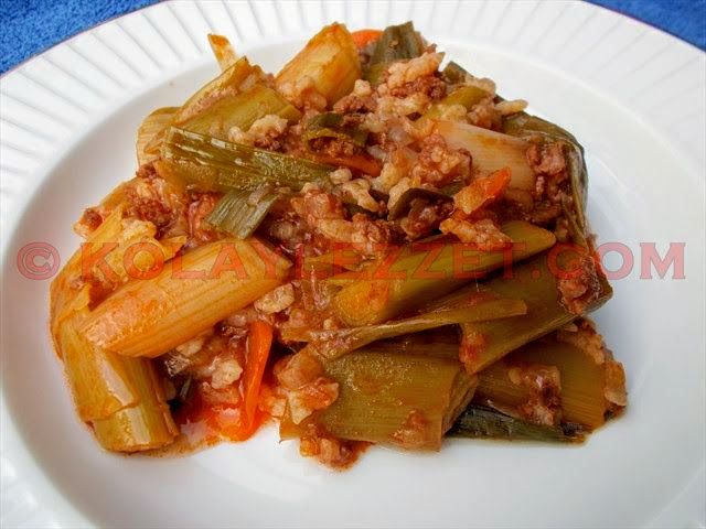 KIYMALI-PIRASA-YEMEGI KIYMALI PIRASA YEMEGI